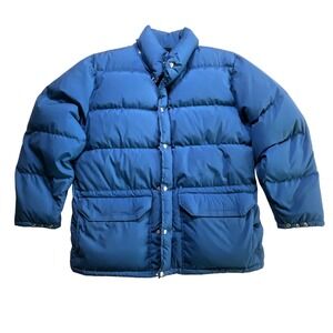 The‎ North Face Puffer Jacket Blue Down Fill Hooded Made in USA MEN SIZE XXL